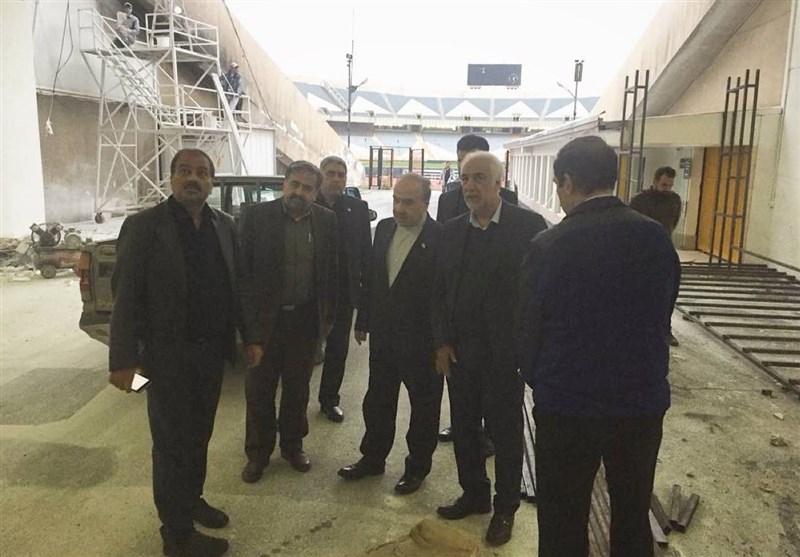 بازدید سلطانی‌فر از روند آماده‌سازی ورزشگاه آزادی + تصویر