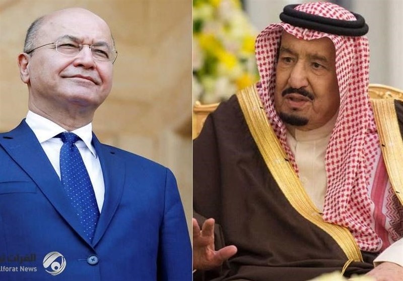 گفت‌وگوی تلفنی پادشاه عربستان با برهم صالح در پی جنایت تروریستی آمریکا
