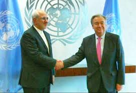 گفتگوی تلفنی ظریف و دبیرکل سازمان ملل متحد درباره ترور سردار سلیمانی توسط رژیم آمریکا