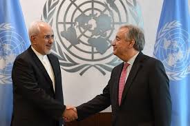 ظریف و گوترش برای دومین بار ظرف ۲۴ ساعت گذشته تلفنی گفتگو کردند/آخرین تحولات در یمن و نیز تحریم‌های یکجانبه و غیرقانونی آمریکا علیه ایران