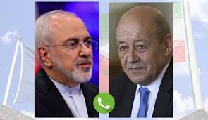 گفتگوی تلفنی ظریف و وزیر امور خارجه فرانسه/آخرین تحولات مربوط به برجام و همچنین وضعیت لبنان