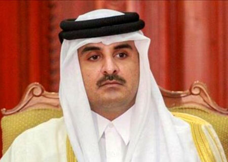 نحوه نشستن امیر قطر مقابل رئیسی سوژه شد+تصویر