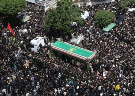 مراسم تشییع شهید رئیسی و شهدای خدمت در تهران