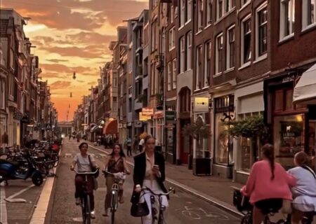آمستردام زیبا شهر گلهای رنگارنگ هلند+تصاویر