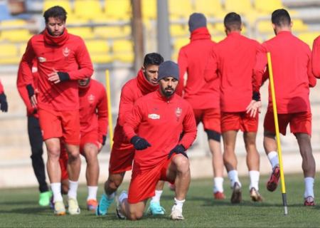 برگزاری آخرین تمرین پرسپولیس پیش‌ از دیدار با فولاد و الهلال