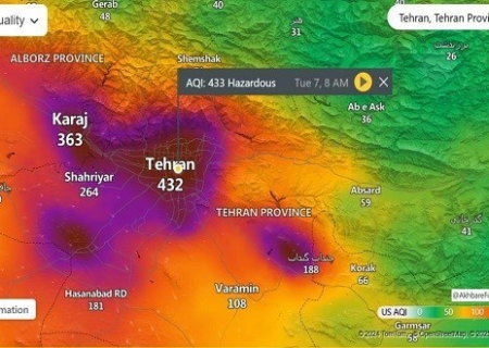 آلودگی هوای تهران؛ تناقض آمارها از ۱۴۳ تا ۴۳۲!