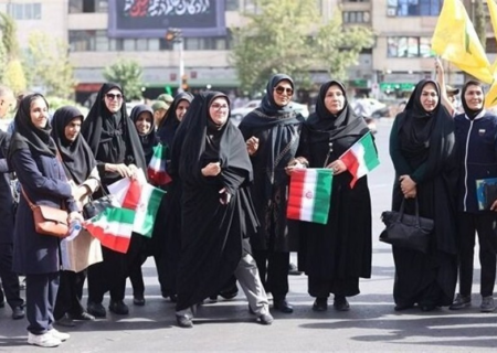 برگزاری گردهمایی جامعه ورزش بانوان علیه جنایات اخیر رژیم صهیونیستی