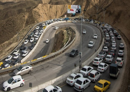 ترافیک سنگین در چالوس و هراز/گردوخاک در جاده‌های ۳ استان