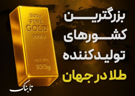 اینفوتابناک | بزرگترین کشورهای تولیدکننده طلا
