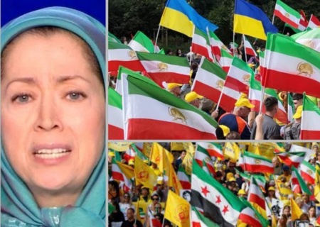 از مهاجران اروپایی تا پرچم رژیم جولانی در تجمع منافقین/دستمزد ۵ میلیون دلاری از اسرائیل