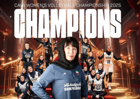 کسب نخستین مدال طلای تاریخ والیبال بانوان ایران پس از ۶۲ سال