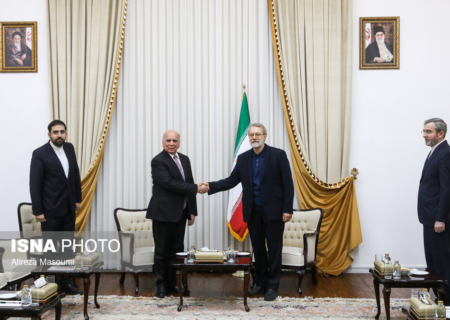 دیدار وزیر خارجه عراق با لاریجانی